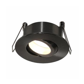 GU10 ARMATUUR | HESSLE | GUN METAL | KANTELBAAR | IP65, Nieuw