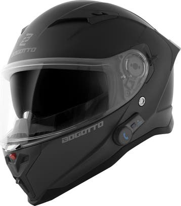 Bogotto H153 BT Mat Zwart Bluetooth Helm, Integraalhelm, Nieuw met kaartje, Overige merken, Heren