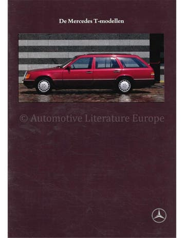 1989 MERCEDES BENZ T-MODELLEN BROCHURE NEDERLANDS, Nieuw, Author