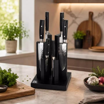 Yaxell Zen Messenset – 7-delig – Magnetisch Tower Mess, Ophalen of Verzenden, Nieuw, Hout