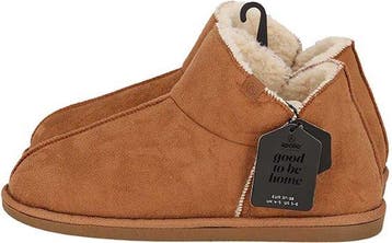 2dekans | Apollo Dames Pantoffels Suede Cognac - 39/40, Ophalen of Verzenden, Zo goed als nieuw, Apollo