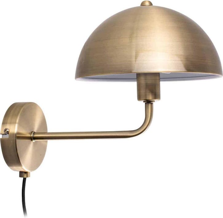 Leitmotiv - Wandlamp Bonnet - Antiek goud, Huis en Inrichting, Lampen | Wandlampen, Nieuw, Ophalen of Verzenden