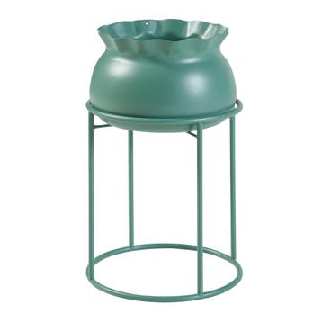 Plantenstandaard Assen 38x23,5 cm groen [en.casa], Verzenden, Nieuw