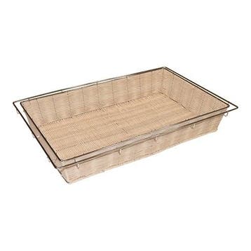 Broodmand | Polyrattan | Verchroomd | GN 1/1 |, Verzenden, Nieuw in verpakking