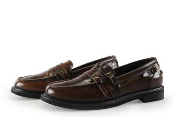 Stefano Lauran Loafers in maat 40 Bruin, Kleding | Dames, Schoenen, Bruin, Verzenden, Overige typen, Zo goed als nieuw