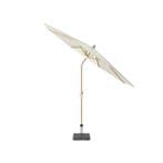 Platinum 300Ø Riva teaklook frame ecru doek - Parasol, Tuin en Terras, Parasols, Nieuw