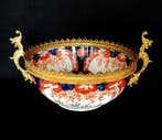 Kom op een voet - Porselein - Imari-porseleinen coupe, Antiek en Kunst