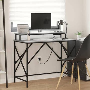 vidaXL Bureau Grijs Sonoma 100 x 50 x 86,5 cm Bewerkt hout, Verzenden, Nieuw