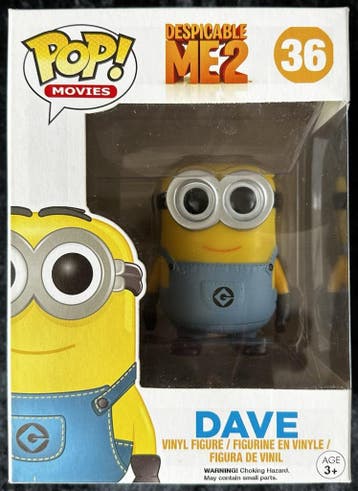 Funko Pop Despicable Me2 Dave # 36 Boxed, Verzamelen, Poppetjes en Figuurtjes, Verzenden, Nieuw