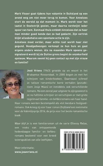 Waar blijf je? / Ellessy relax 9789086603039 José Vriens, Verzenden, Gelezen, José Vriens
