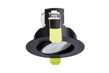 Integral inbouwspot Zwart rond kantelbaar | zaagmaat 7cm..., Ophalen of Verzenden, Nieuw