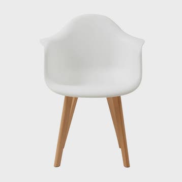 Set van 2 Retro Moderne Eetkamerstoelen met Armleuningen - K, Verzenden, Nieuw
