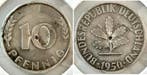 Duitsland Aluminium Probe 10 Pfennig 1950 F mit kleinem L..., Verzenden