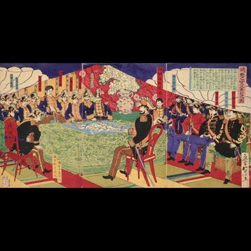 Yamazaki Toshinobu (, 1858–1886) Een Beeld van het