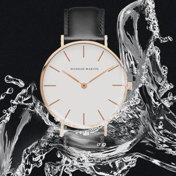 Hannah Martin Herenhorloge - Japan Quartz, Waterdicht, Bruin, Verzenden, Nieuw