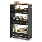 LIVSK Serveerwagen - Mobiele Keukenwagen met Open Planken -, Verzenden, Nieuw