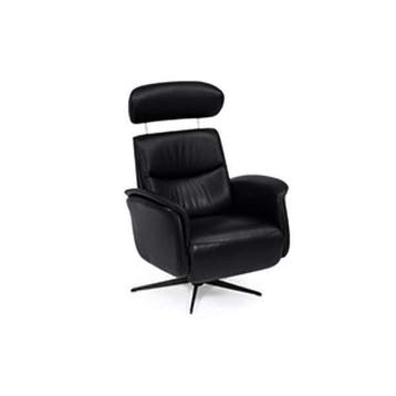 Relaxfauteuil Ijmuiden - relaxfauteuils - Zwart, Huis en Inrichting, Nieuw, Zwart, Stof