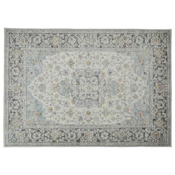 vidaXL Vloerkleed ORIZ Crèmekleurig 140 x 200 cm 100%, Verzenden, Nieuw, Crème