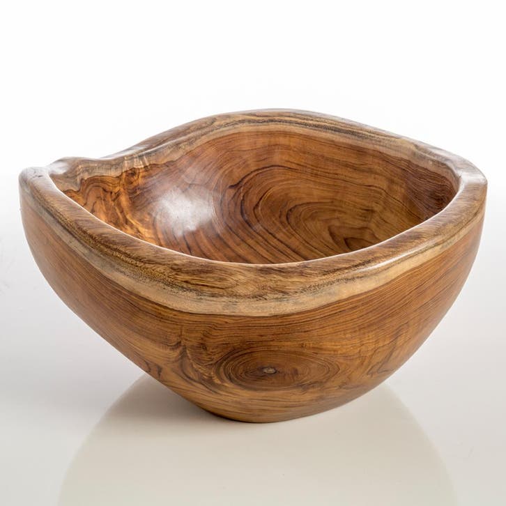 Waskom Cipi Sarong 35x35x18cm Teak Wood Bruin, Doe-het-zelf en Verbouw, Sanitair, Ophalen of Verzenden