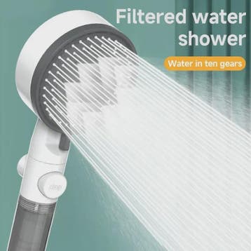 Luxe Douchekop met Waterfilter en 10 Waterstanden - Hoge Dru, Verzenden, Nieuw