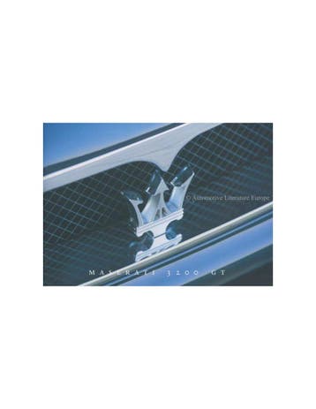 1998 MASERATI 3200 GT BROCHURE DUITS, Nieuw, Author