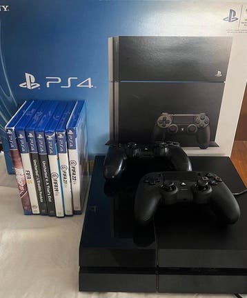 Sony - Playstation 4 (PS4) - con giochi - Videogameconsole +, Nieuw