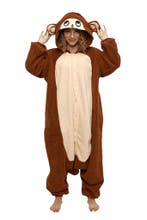 Onesie Aap Pak S-M of 158-164 Apenpak Monkey Kostuum Bruin C, Carnaval, Nieuw, Ophalen of Verzenden, Kleding