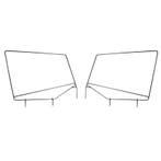 Rugged Ridge Upper Door Skin Frames 87-95 Jeep Wrangler YJ, Ophalen of Verzenden