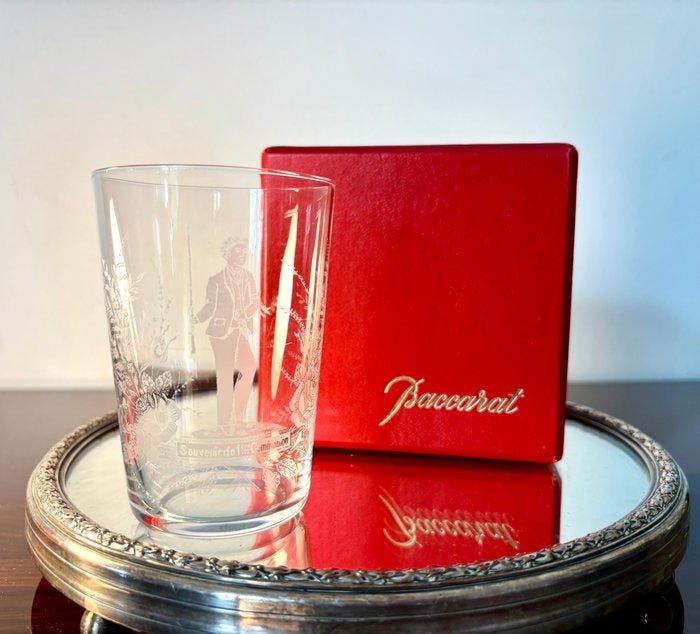 Baccarat - Pot - Kelk – Herinnering aan de eerste communie -, Antiek en Kunst, Antiek | Meubels | Tafels
