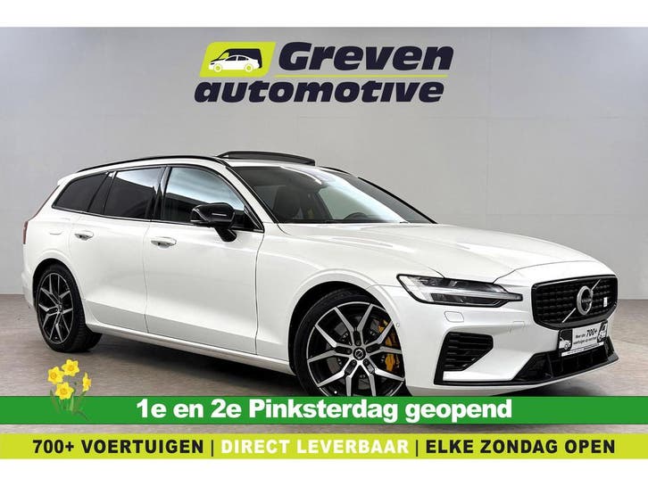 Volvo V60 T8 AWD Polestar Engineered 405PK  Pano  Memory, Auto's, Volvo, Te koop, Automaat, Wit, Verzenden