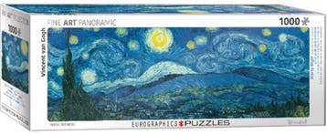 Starry Night - Vincent van Gogh Panorama Puzzel (1000, Verzenden, Nieuw