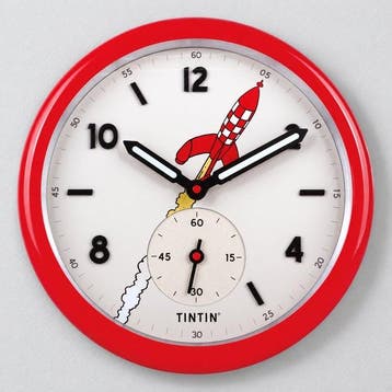Tintin - 1 Watch - Horloge murale Tintin – Couleur Rouge -, Nieuw