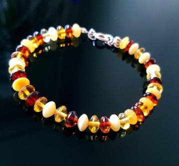 Amber Vintage Baltisch barnsteen armband - Uniseks- 5 g