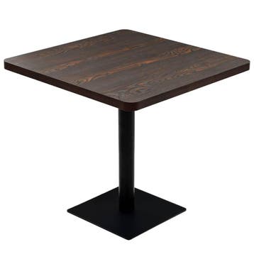 Horeca tafel 80x80cm Donker | 41% Korting | Koopje, 50 tot 100 cm, Zo goed als nieuw, Metaal, Vier personen