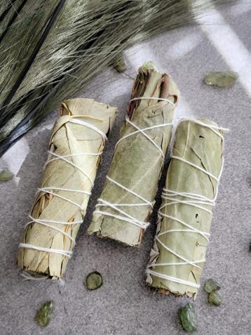 3 stuks Natuurlijke Witte salie en Eucalyptus bundel stick, Nieuw