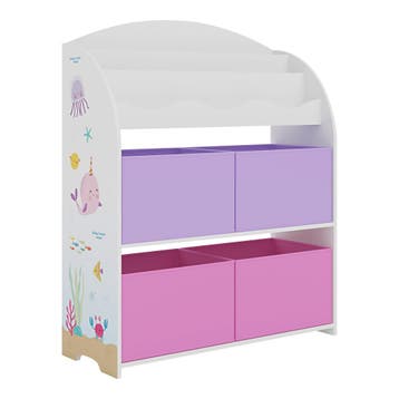 Kinderboekenkast Orust opbergkast 97,5x82,5x29,5 cm oceaan m, Verzenden, Nieuw