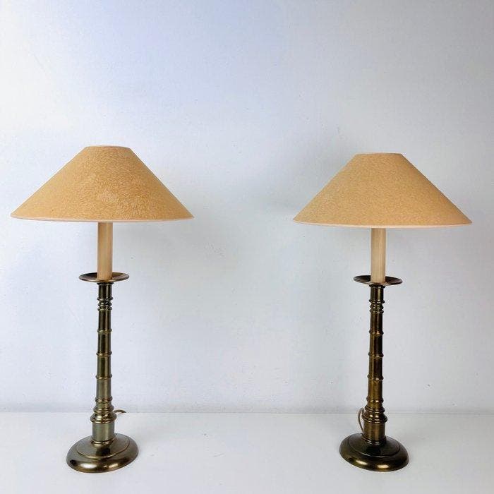 Tafellamp (2) - Zware uitvoering set Kullmann lampen -, Antiek en Kunst, Curiosa en Brocante