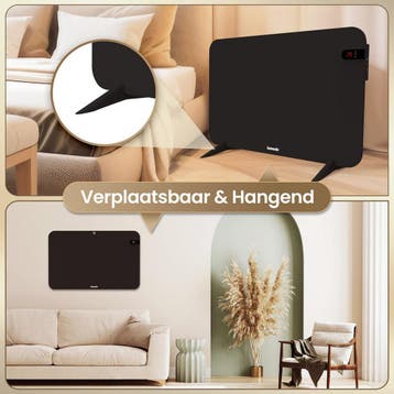 Komodo Infrarood Verwarmingspaneel 450W - 72,5 x 45 cm -, Doe-het-zelf en Verbouw, Verwarming en Radiatoren, Ophalen of Verzenden