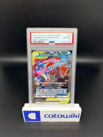 Pokémon - 1 Graded card - Greninja & Zoroark GX 025/055 PSA, Nieuw