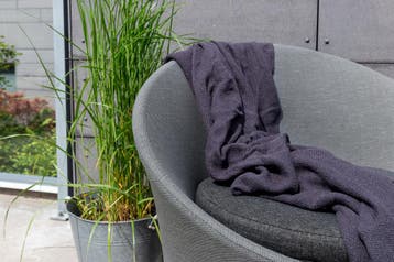 Lounge/Balkon Set- Luuk Zwart/Grijs Tafel 2 Kussens The, Verzenden, Nieuw