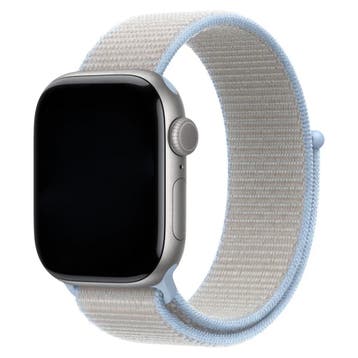 Apple Watch bandje Osvo - geweven - nylon - Dauwblauw, Verzenden, Nieuw