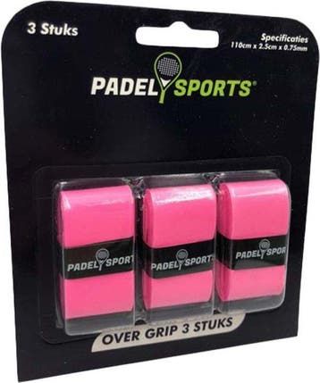 Overgrip padel - Racketaccessoires - Roze - 3 stuks, Sport en Fitness, Tennis, Verzenden, Nieuw