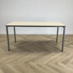 Eromes kantinetafel 160x80 cm, Ahorn - grijs, Ophalen of Verzenden, Gebruikt, Bureau