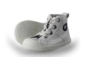Jopper Hoge sneakers Jongens in maat 21 Wit, Verzenden, Schoenen, Zo goed als nieuw, Jongen of Meisje
