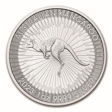Kangaroo 1 oz 2023 (slechts 17.5% boven spot), Verzenden, Losse munt, Zilver