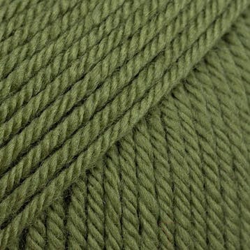 DROPS Daisy Uni Colour - 17 mosgroen - Merino Garen, Ophalen of Verzenden, Nieuw