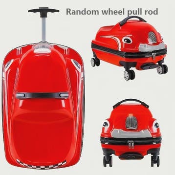 Vrolijke 20-Inch Kinderkoffer in Cartoon Auto Design - Stevi, Sieraden, Tassen en Uiterlijk, Koffers, Verzenden, Nieuw