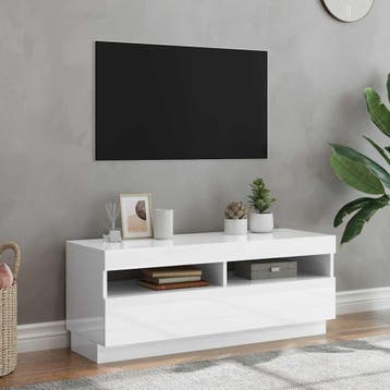 vidaXL Tv-meubel met LED-verlichting 100x35x40 cm hoogglans, Huis en Inrichting, Kasten | Televisiemeubels, 100 tot 150 cm, Verzenden