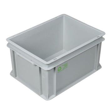 Stapelbak kunststof 400x300x220 mm 20 liter grijs, Ophalen of Verzenden