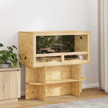 vidaXL Terrarium Bruin 100 x 50 x 100 cm OSB, Verzenden, Nieuw